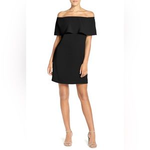 CURRENT IN STORE Charles Henry Black Off the Shoulder Dress Size Large